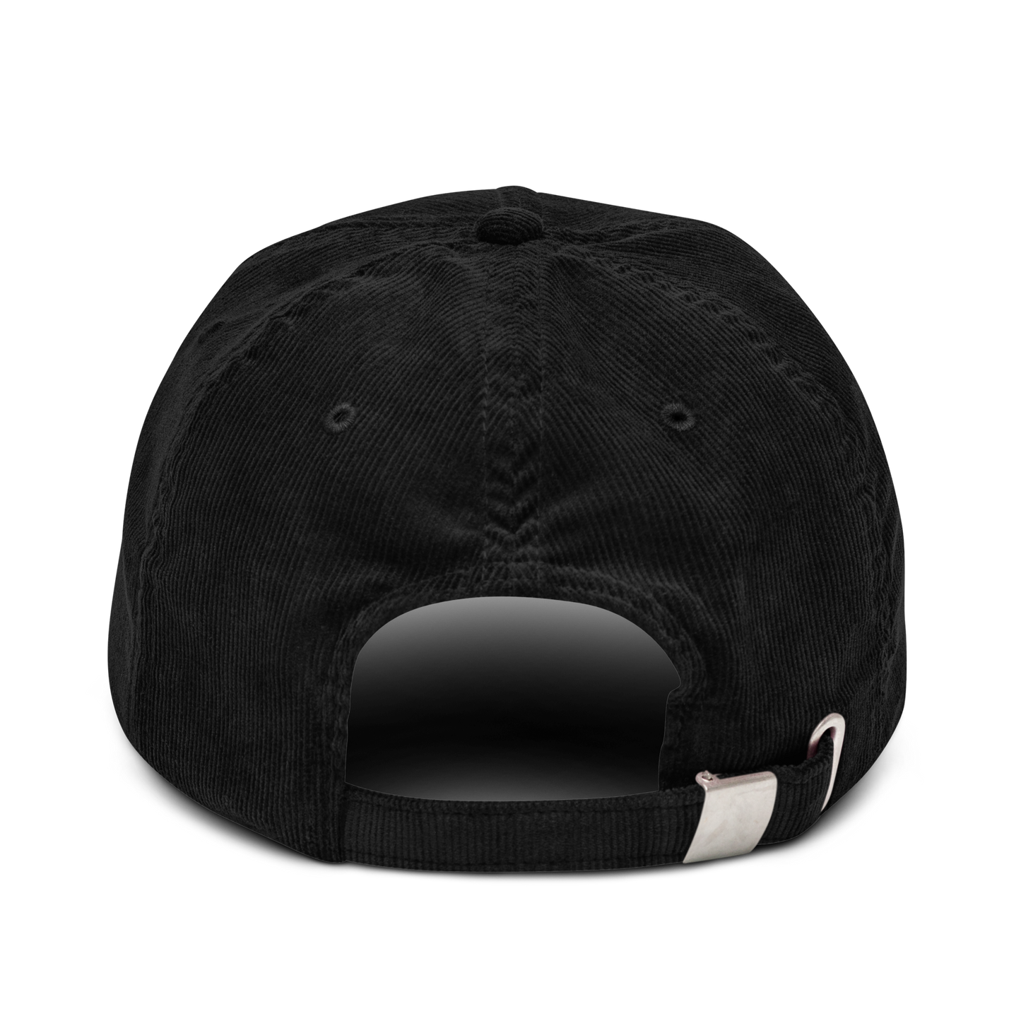 Gorra bordada de pana VERMUT negra