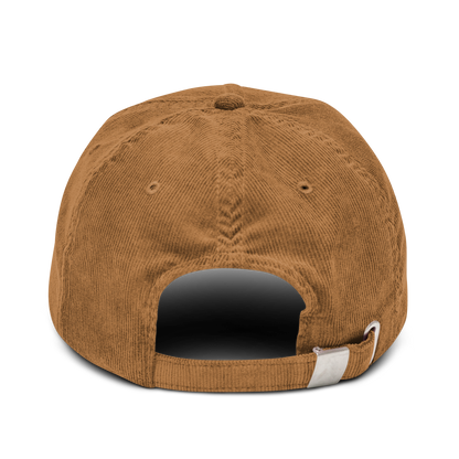 Gorra bordada de pana DIENTES camel