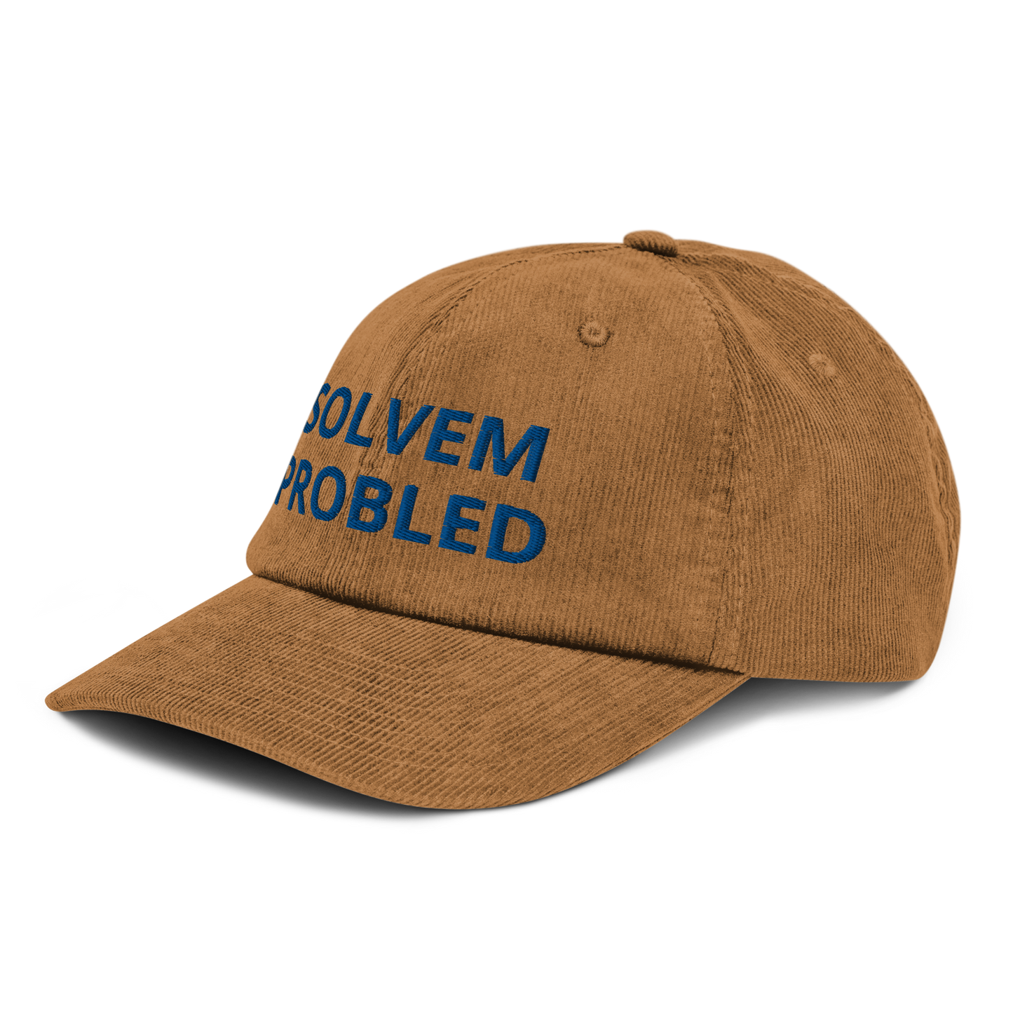 Gorra bordada de pana SOLVED camel