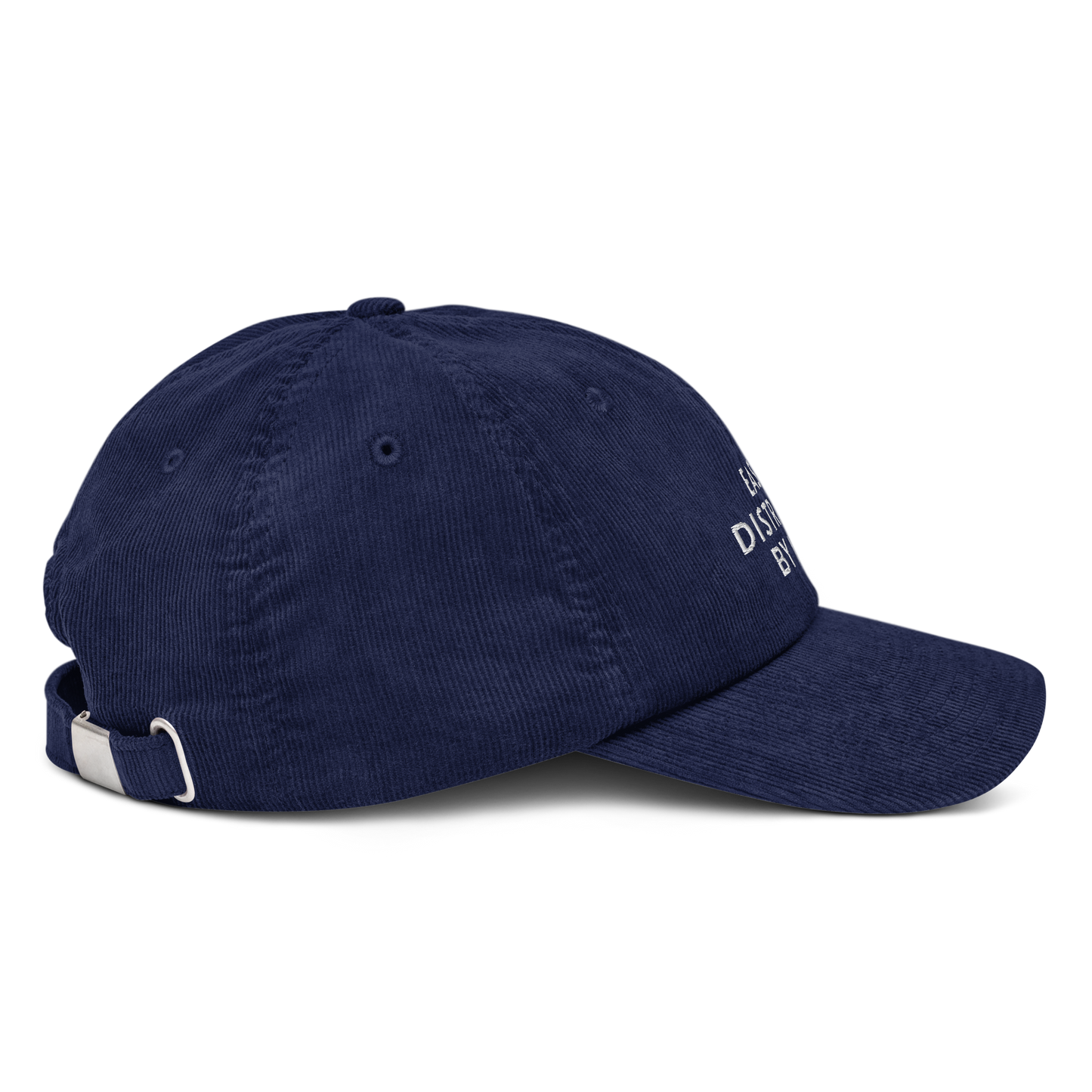 Gorra bordada de pana MILFS azul marino