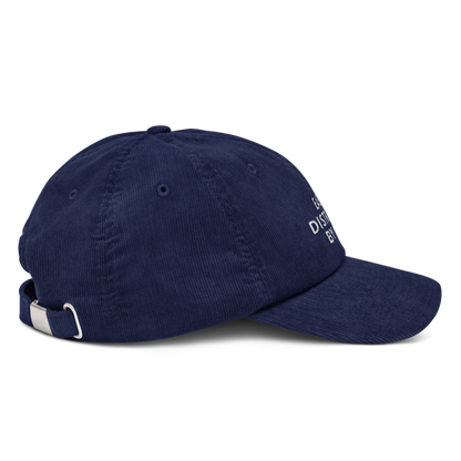 Gorra bordada de pana MILFS azul marino