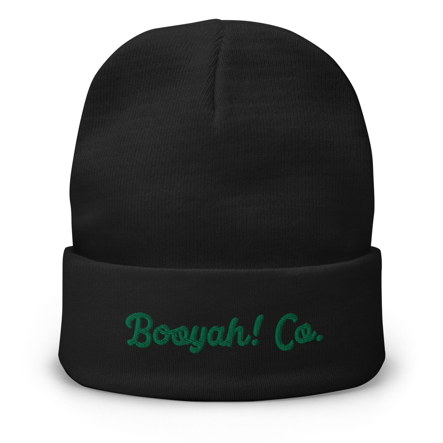 Gorro beanie de punto bordado Booyah! Co. negro