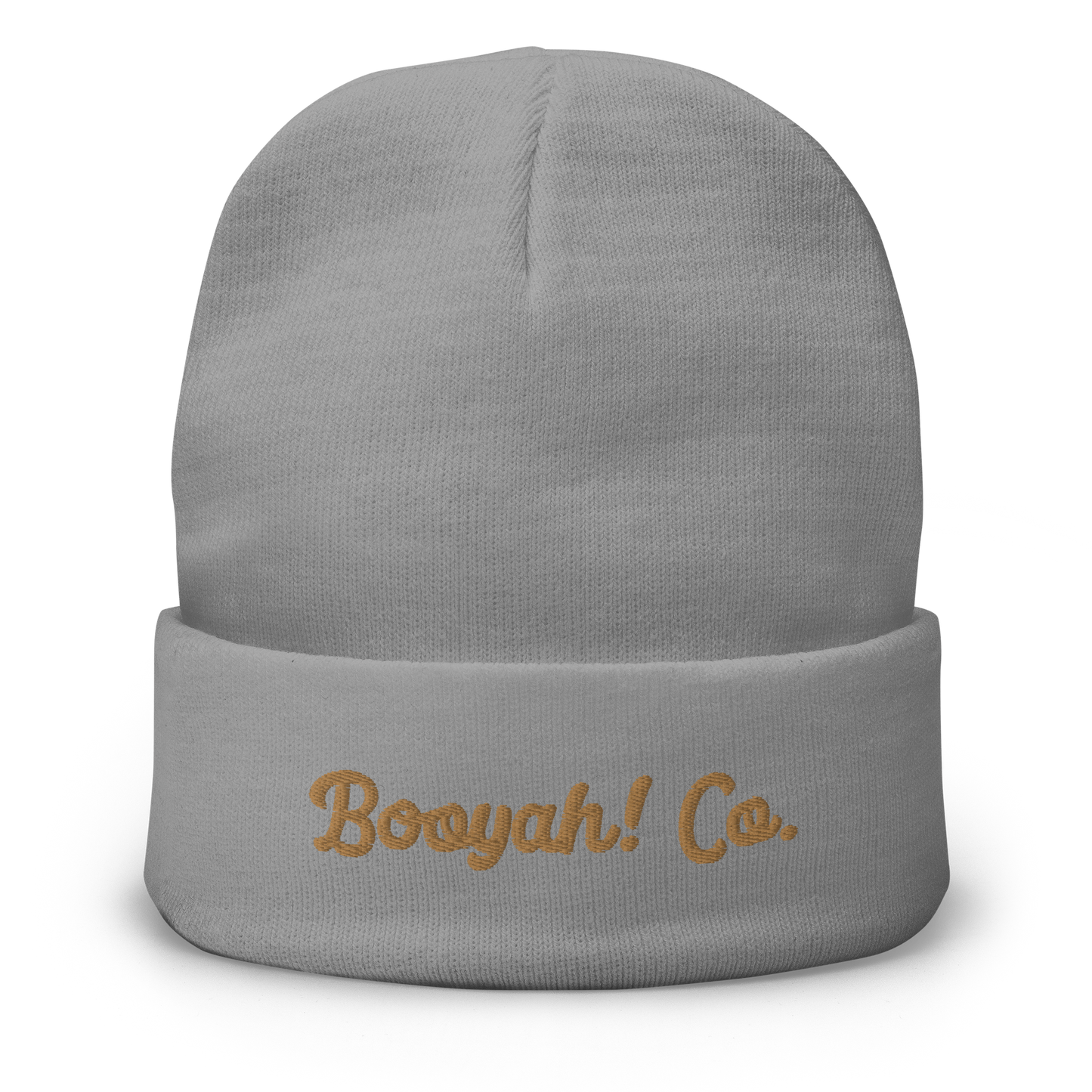 Gorro beanie de punto bordado Booyah! Co. gris