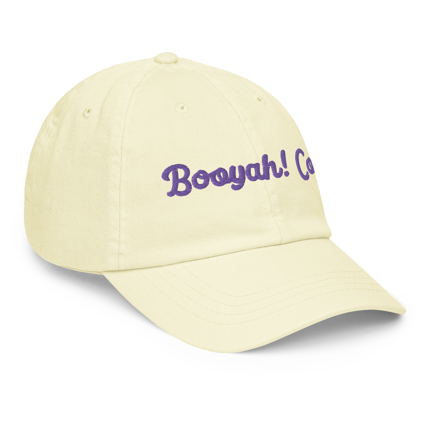 Gorra bordada BOOYAH amarillo pastel