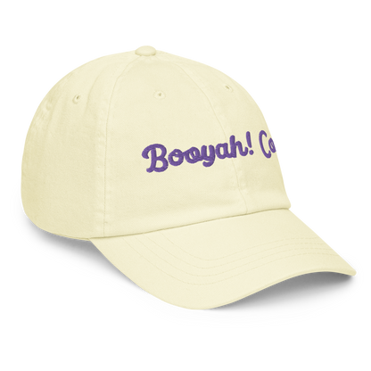 Gorra bordada BOOYAH amarillo pastel