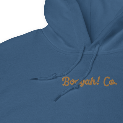 Hoodie bordada Booyah! Co. staff añil