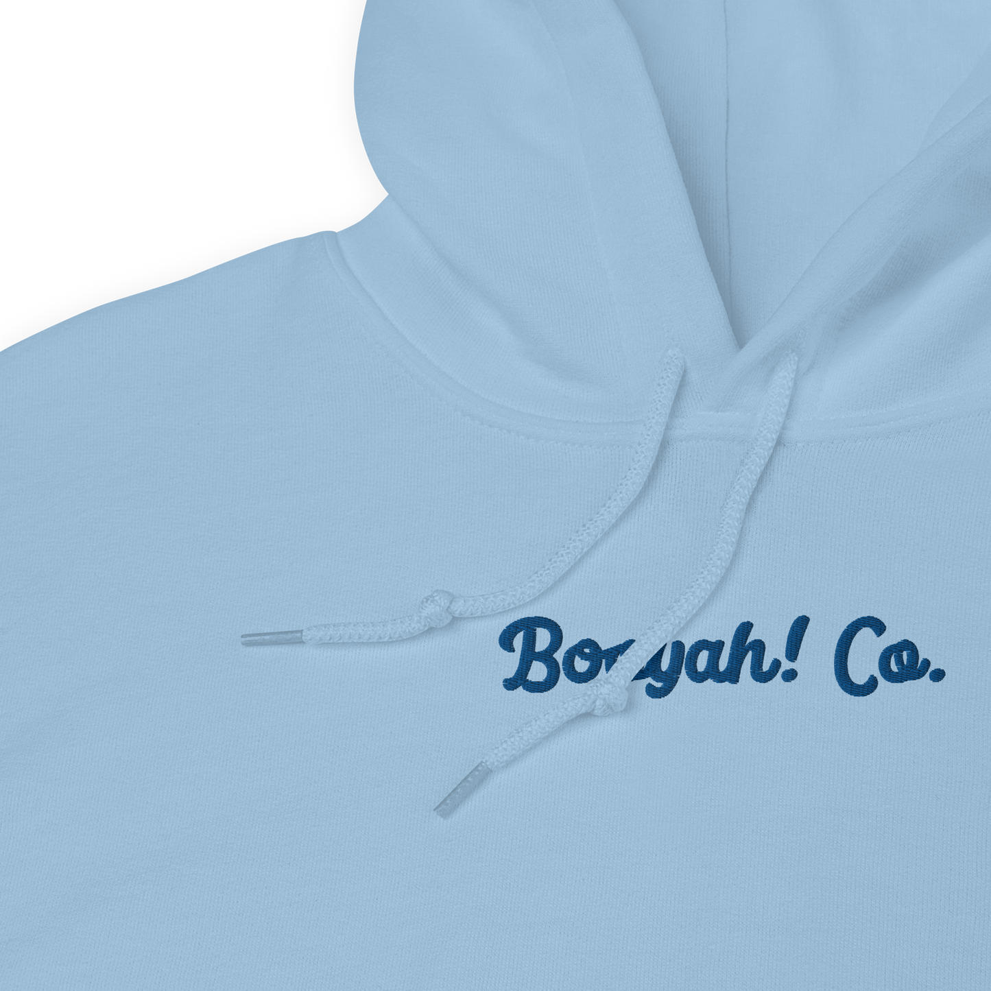 Hoodie bordada Booyah! Co. staff azul claro