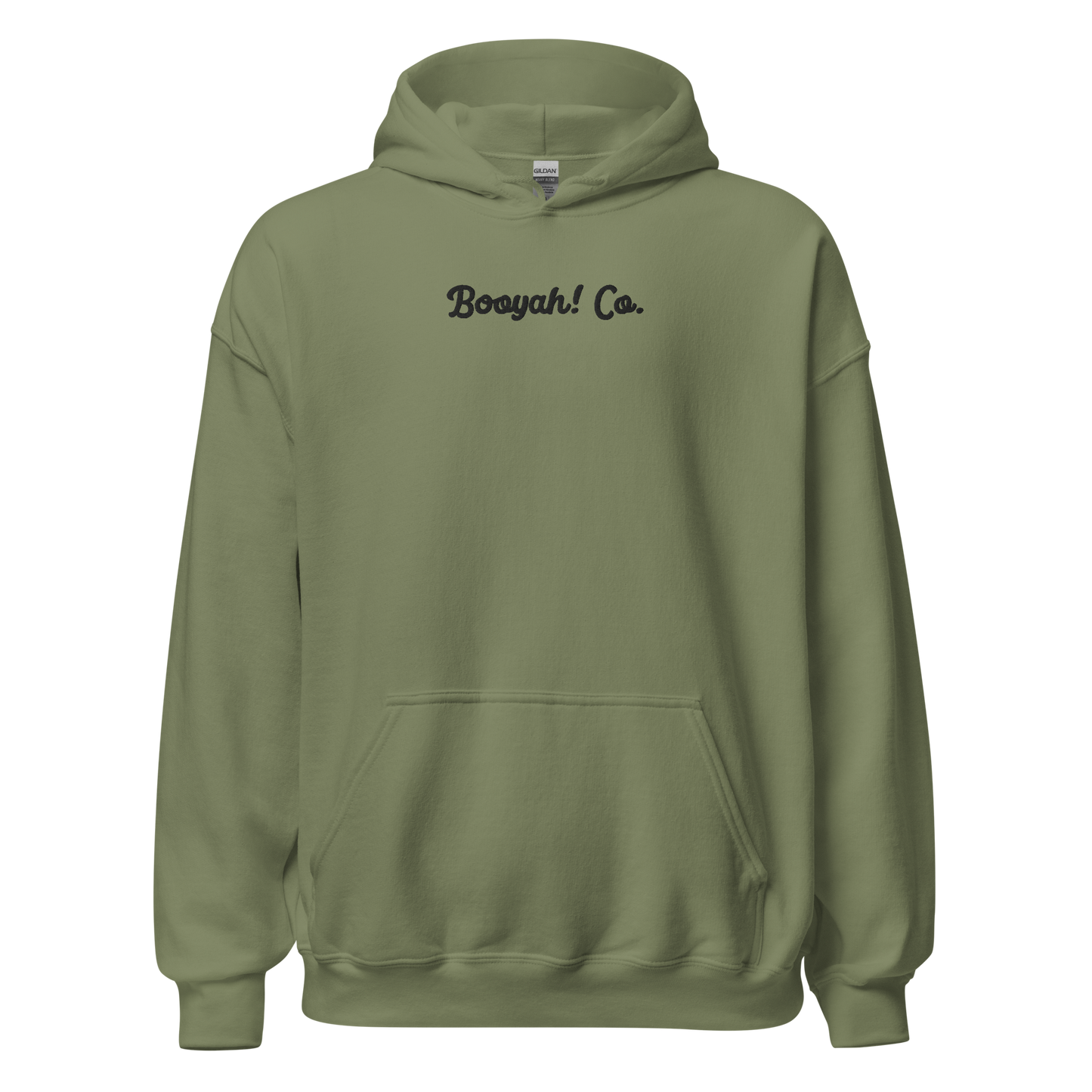 Hoodie bordada Booyah! Co. staff verde militar