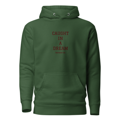 Hoodie bordada DREAM verde botella