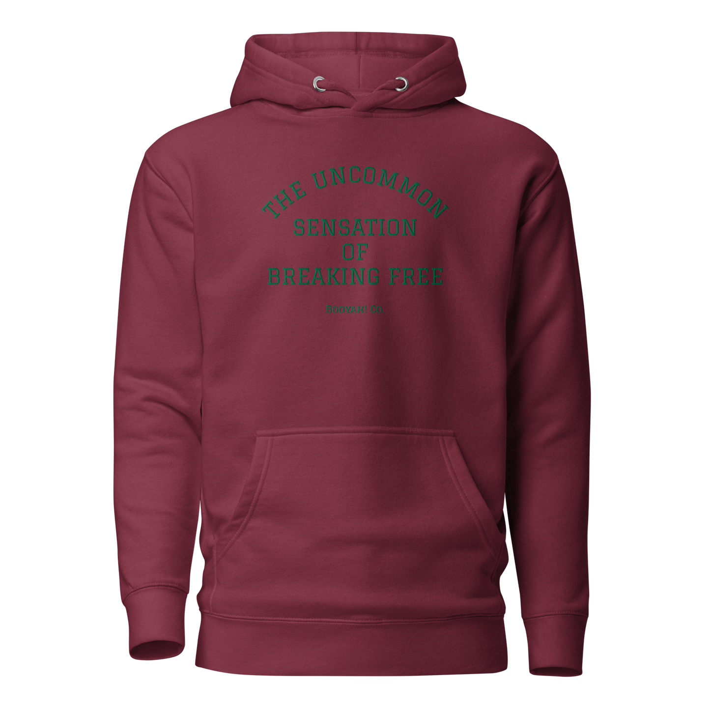 Hoodie bordada UNCOMMON burgundy