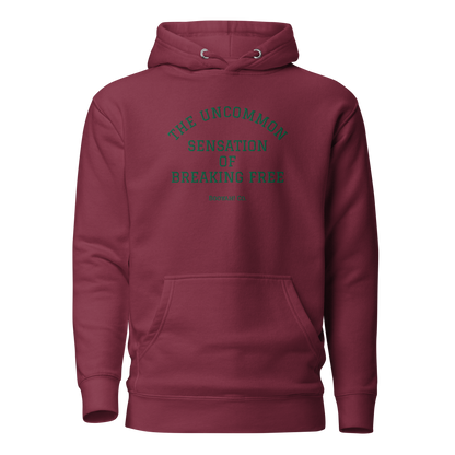 Hoodie bordada UNCOMMON burgundy