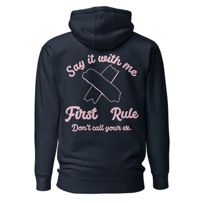 Hoodie FIRST RULE azul marino