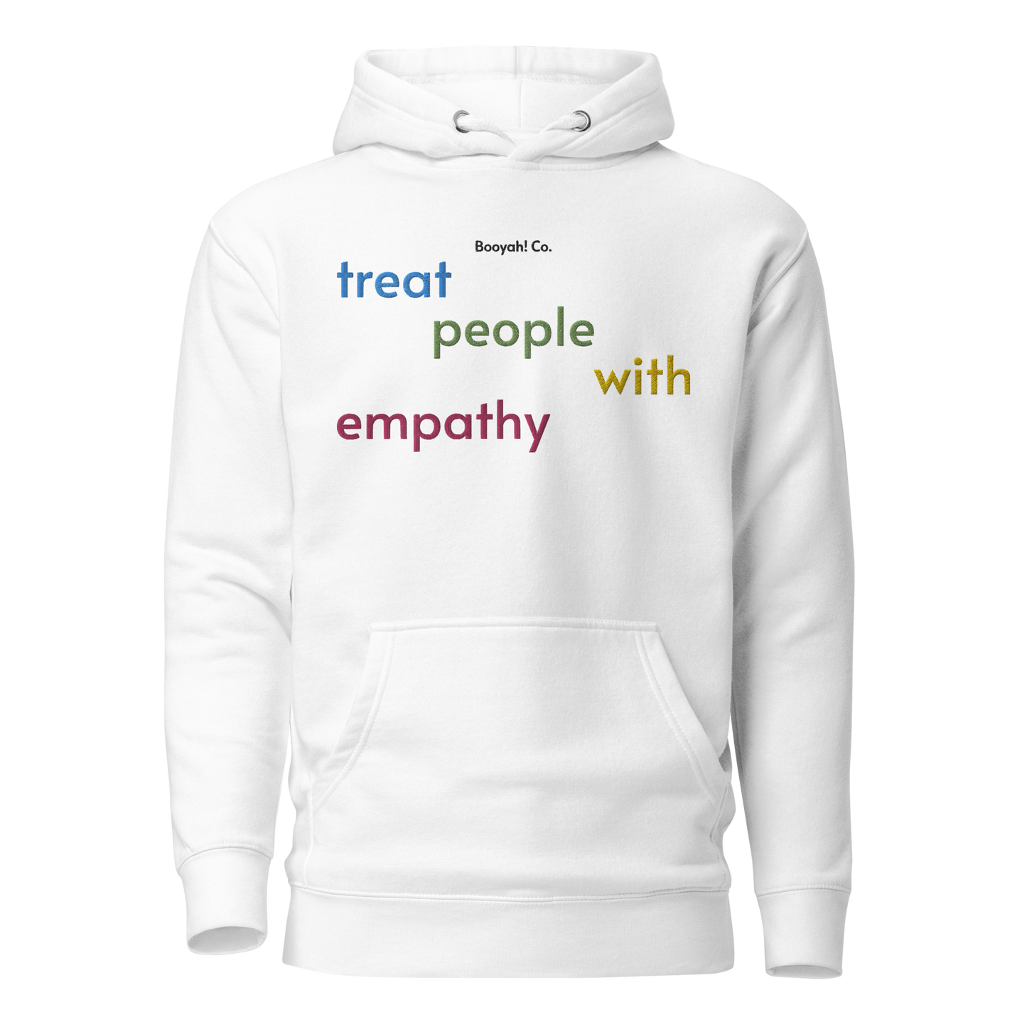 Hoodie bordada EMPATHY blanca