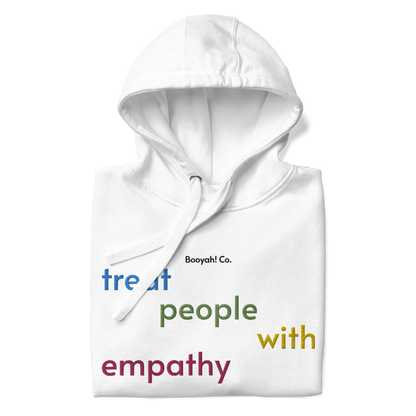 Hoodie bordada EMPATHY blanca