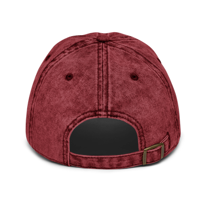 Gorra sarga bordada BALD granate