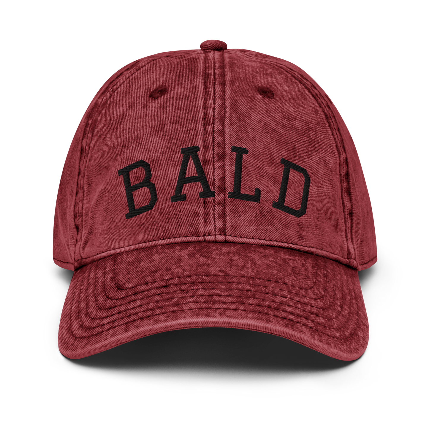 Gorra sarga bordada BALD granate